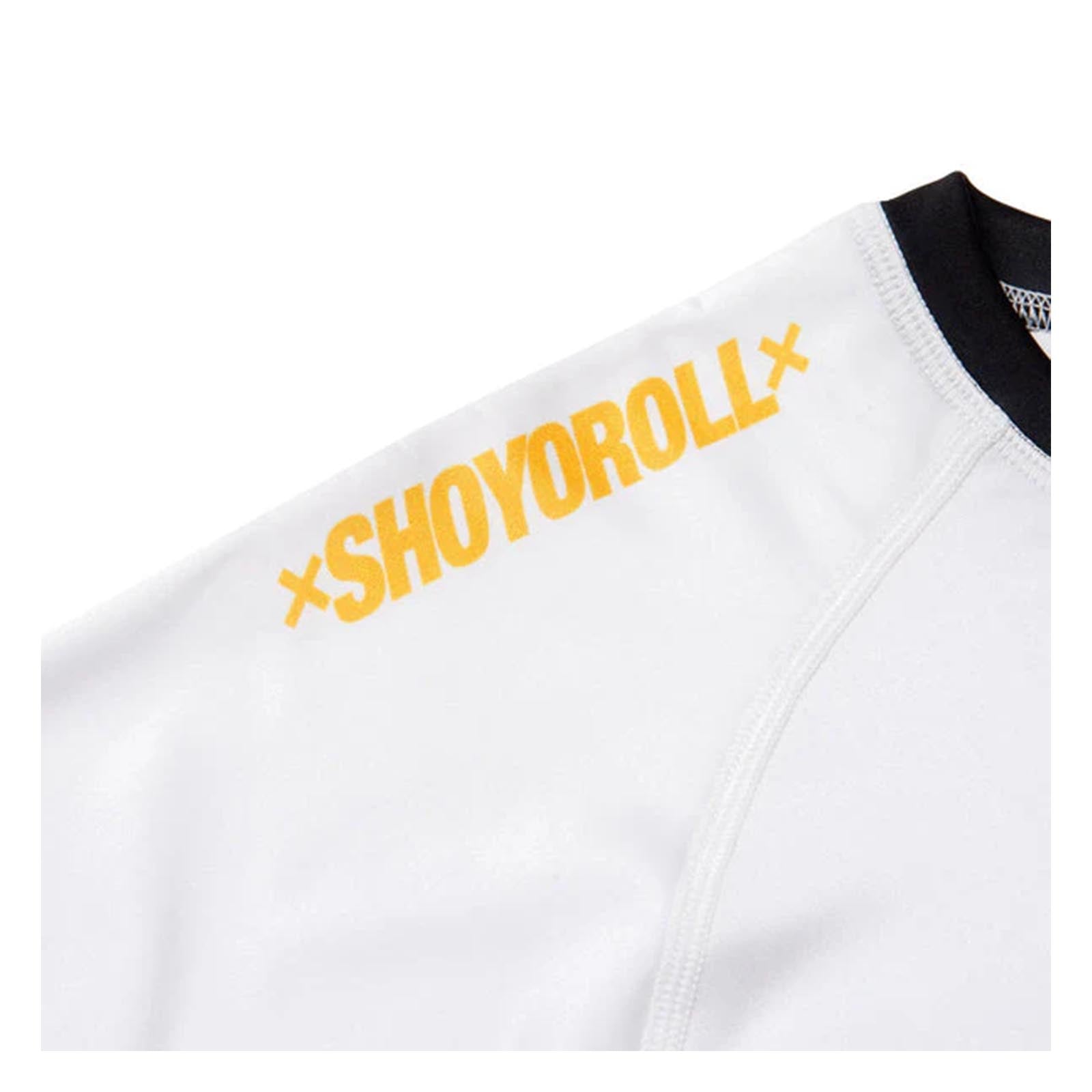 BJJ NoGi Shoyoroll 2022 Ranked Rash Guard SS White