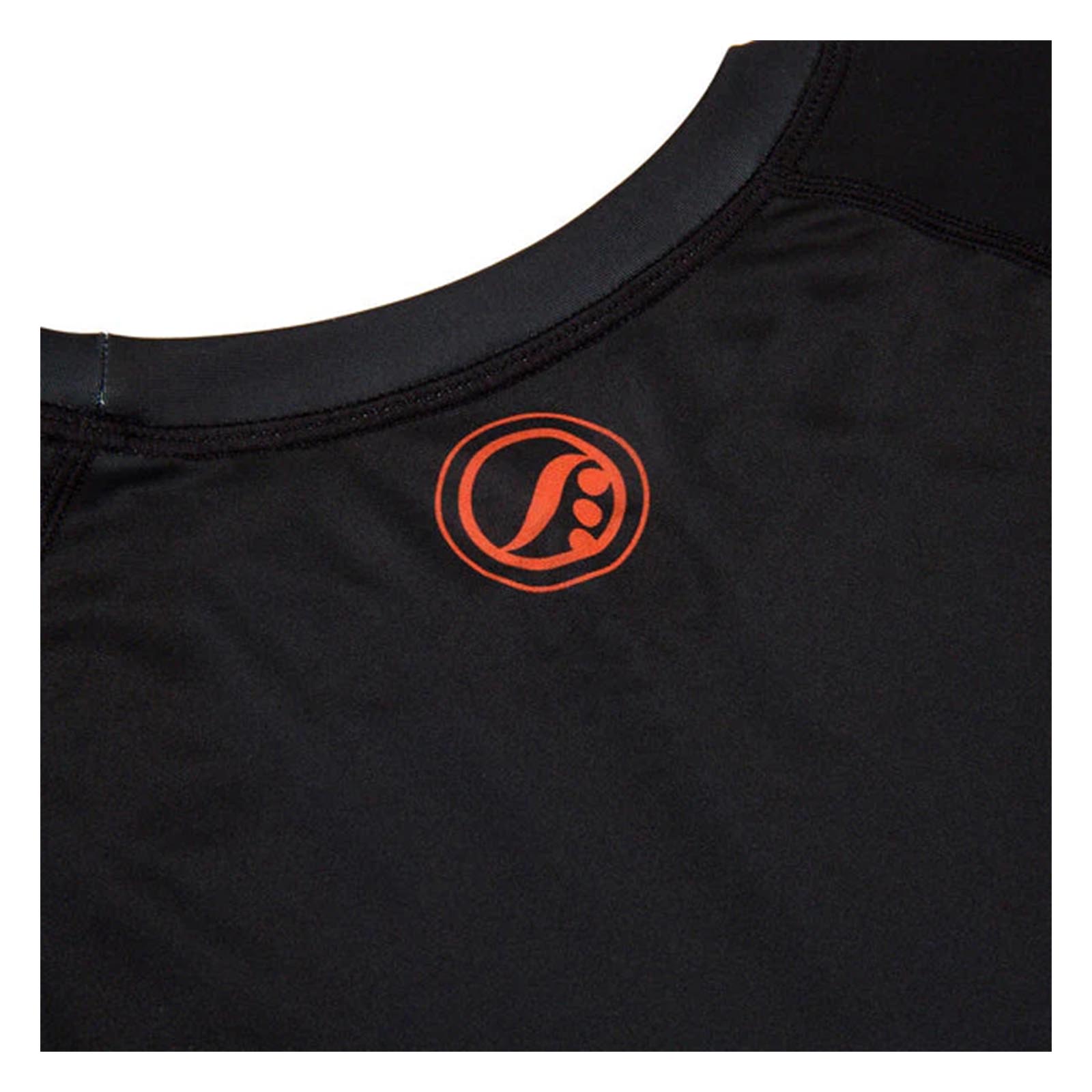 BJJ NoGI Shoyoroll Ember Competitor Rash Guard LS Black