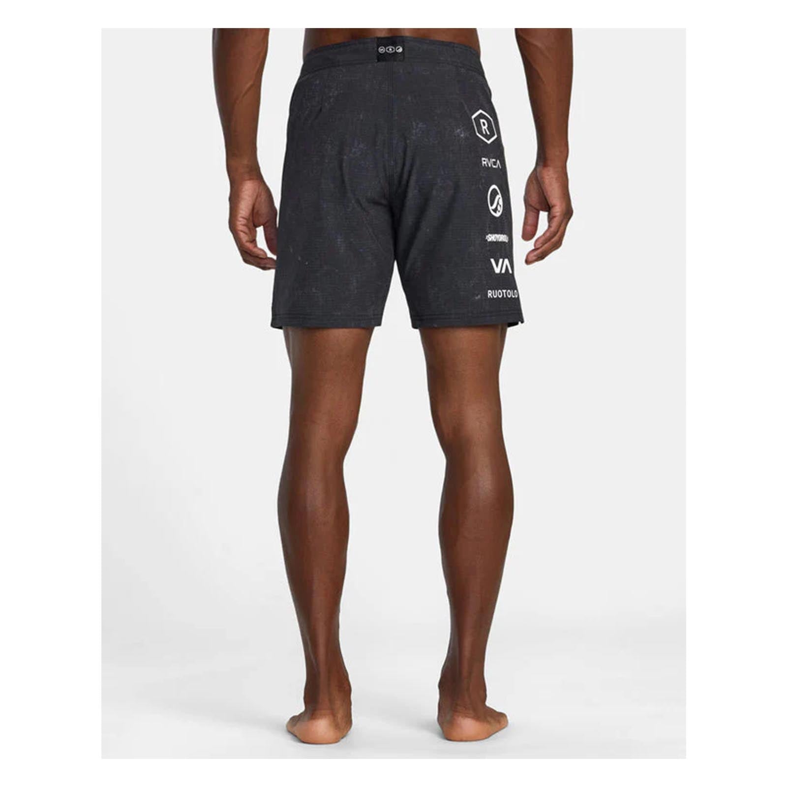 BJJ NoGI Shoyoroll RVCA Ruotolo 17" Technical Training Shorts Black