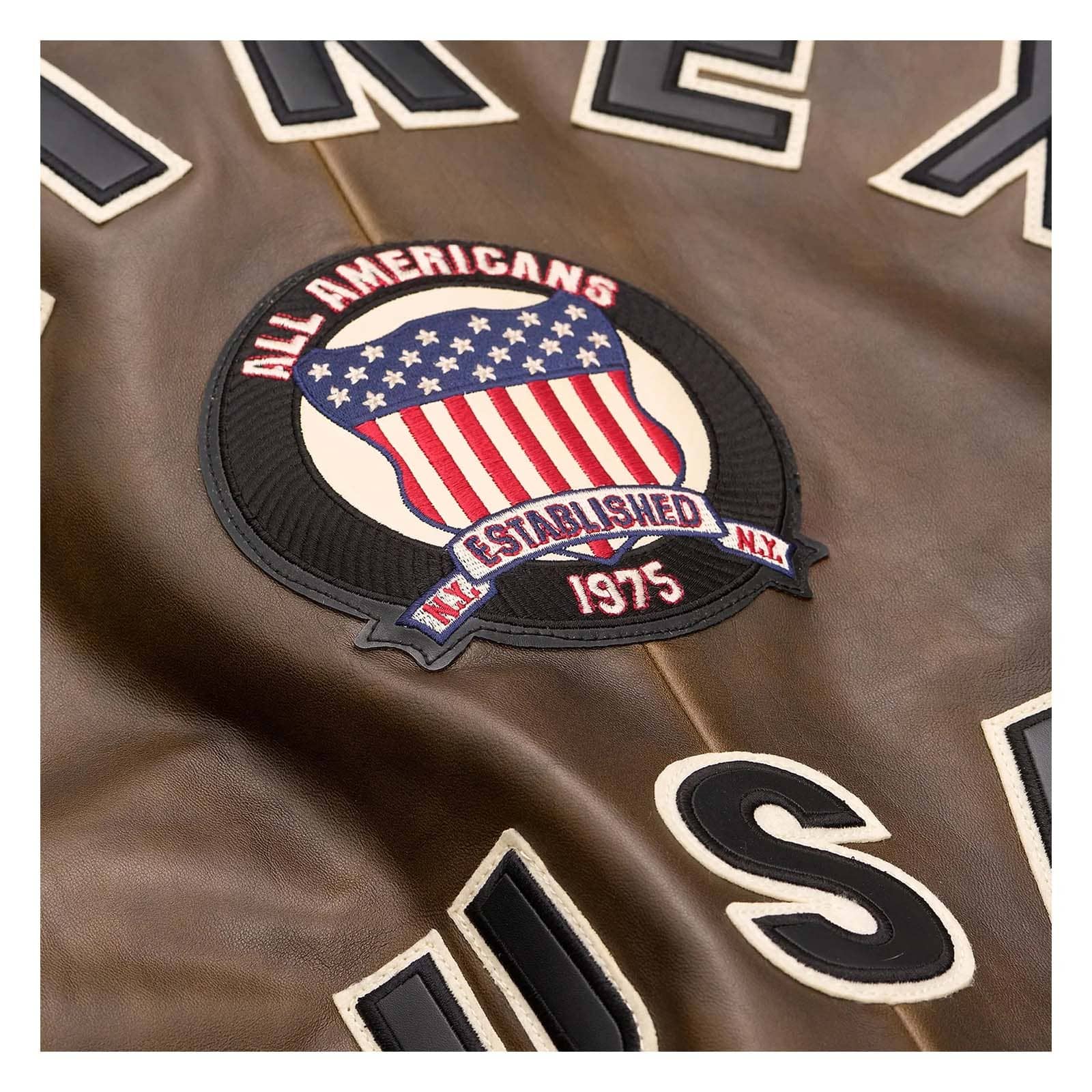 Handmade Men’s Iconic Avirex Jacket Brown Leather Bomber Jacket