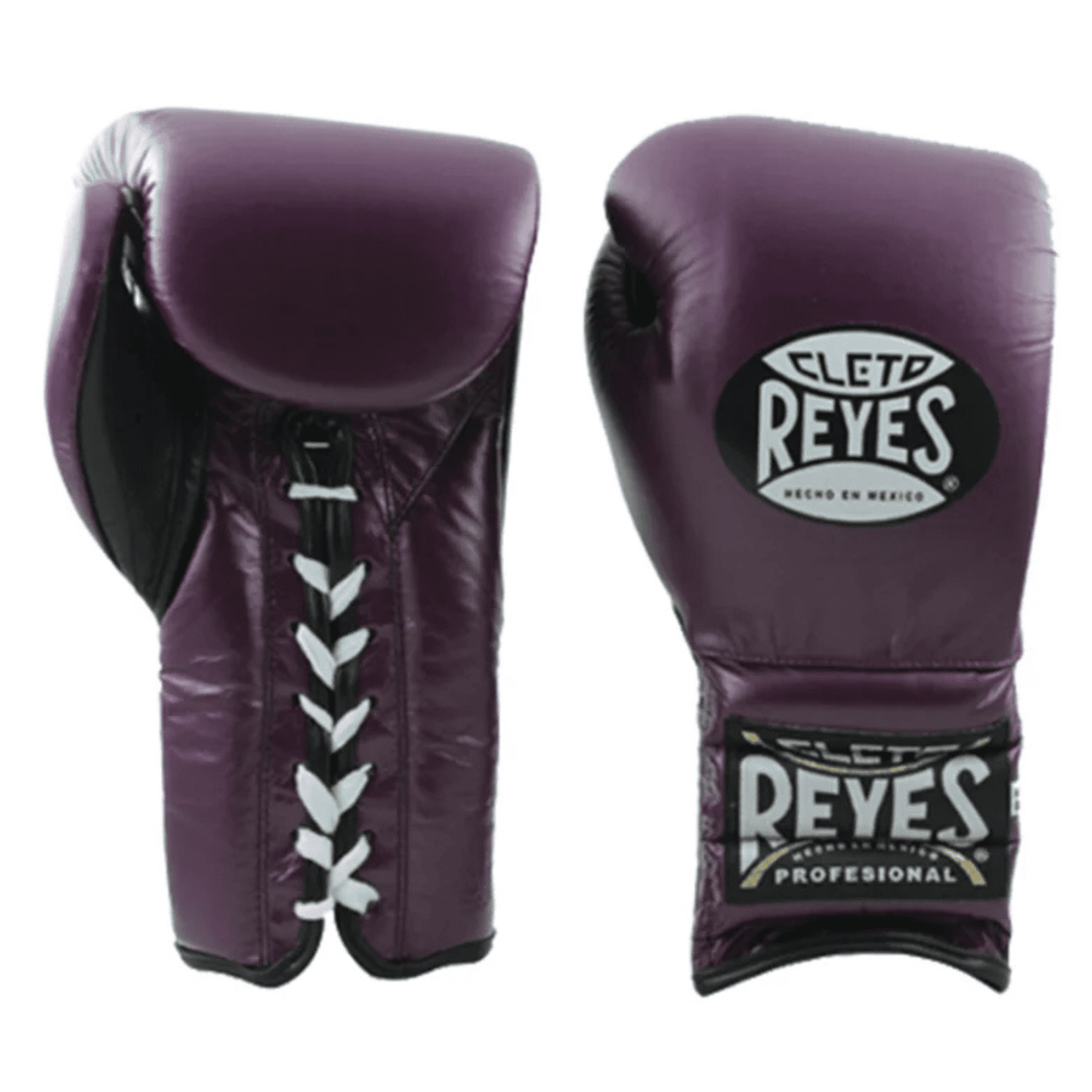 Cleto Reyes Traditional Training Gloves – Metallic Purple | Handmade Leather Lace-Up Boxing Gloves