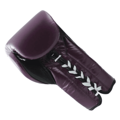 Cleto Reyes Traditional Training Gloves – Metallic Purple | Handmade Leather Lace-Up Boxing Gloves