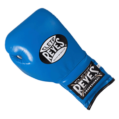 Cleto Reyes Traditional Training Gloves – Electric Blue | Handmade Leather Lace-Up Boxing Gloves